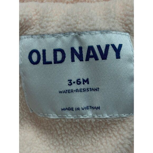 Old Navy Baby Girls' Water-Resistant Floral Puffer Jacket With Bear Ears 3-6 Mon - Picture 3 of 10